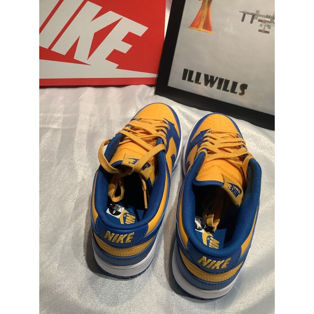 💙💛 Nike Dunk Low "UCLA" - Go Bruins! 💛💙 DD1391-402 SIZE 9 MENS Deadstock NEW - Picture 3 of 5